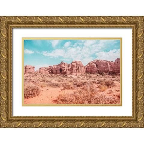 What a View I Gold Ornate Wood Framed Art Print with Double Matting by Urquhart, Elizabeth