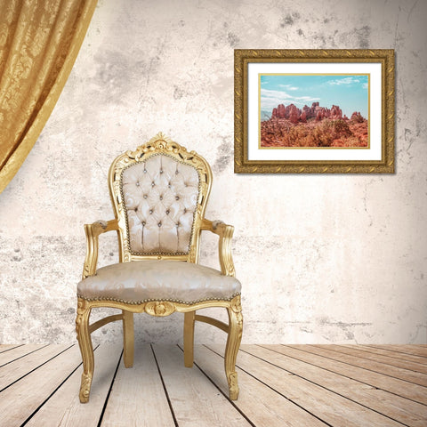 What a View II Gold Ornate Wood Framed Art Print with Double Matting by Urquhart, Elizabeth