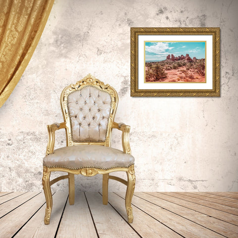 What a View III Gold Ornate Wood Framed Art Print with Double Matting by Urquhart, Elizabeth