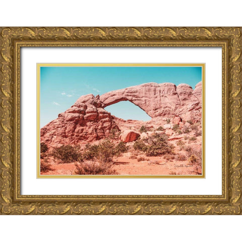 What a View IV Gold Ornate Wood Framed Art Print with Double Matting by Urquhart, Elizabeth