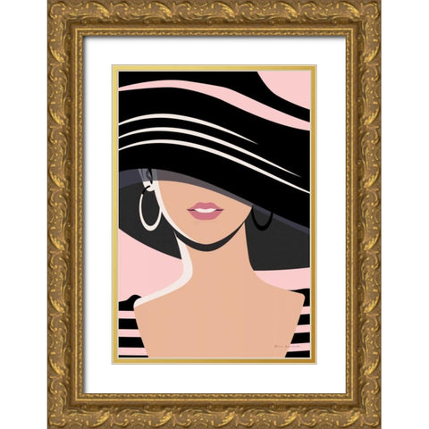 Beach Chic III Blush Gold Ornate Wood Framed Art Print with Double Matting by Escalante, Omar