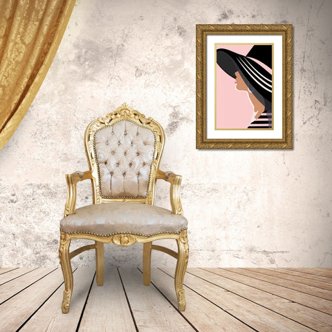 Beach Chic IV Blush Gold Ornate Wood Framed Art Print with Double Matting by Escalante, Omar