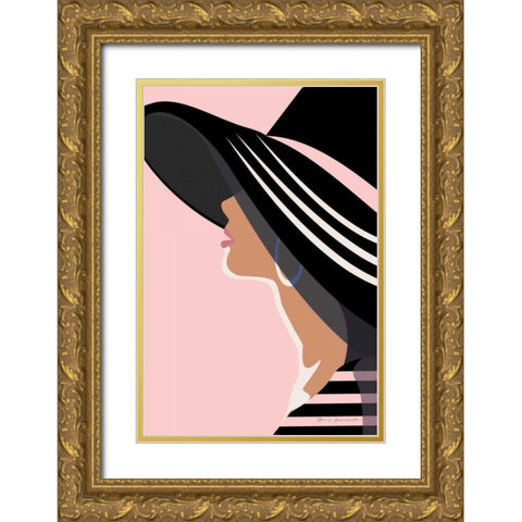 Beach Chic IV Blush Gold Ornate Wood Framed Art Print with Double Matting by Escalante, Omar