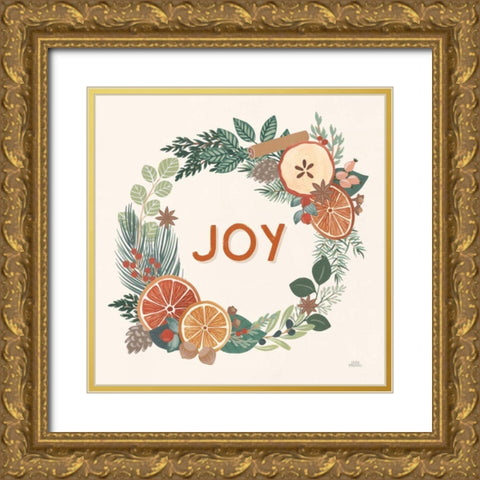 Holiday Spice IV Gold Ornate Wood Framed Art Print with Double Matting by Marshall, Laura