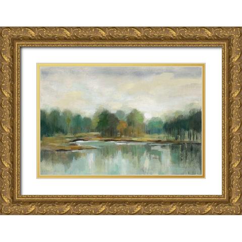 Cool Spring Day Gold Ornate Wood Framed Art Print with Double Matting by Vassileva, Silvia
