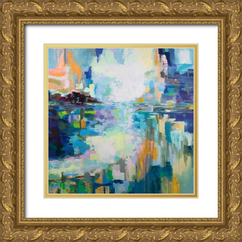 Elevated Gold Ornate Wood Framed Art Print with Double Matting by Vertentes, Jeanette