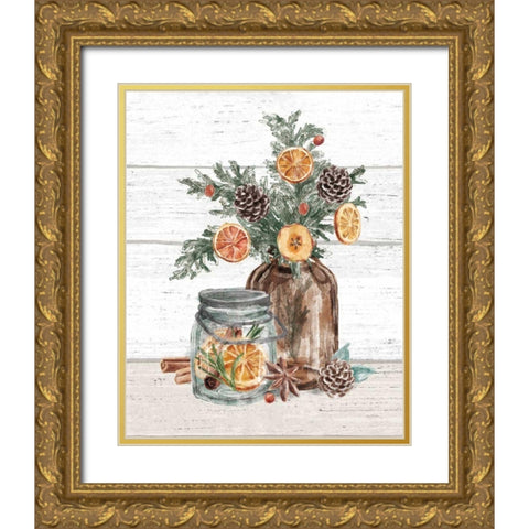 Seasonal Market II Gold Ornate Wood Framed Art Print with Double Matting by Urban, Mary