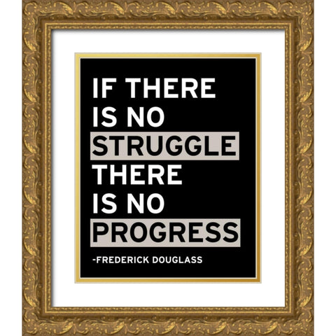 Motivation I Gold Ornate Wood Framed Art Print with Double Matting by Wild Apple Portfolio