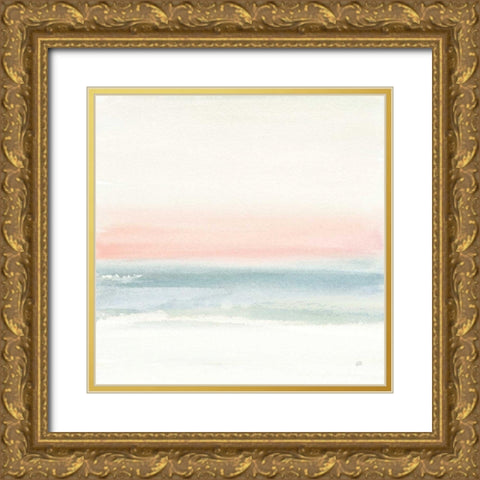 Pink Fog I Gold Ornate Wood Framed Art Print with Double Matting by Paschke, Chris