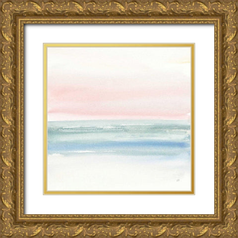 Pink Fog II Gold Ornate Wood Framed Art Print with Double Matting by Paschke, Chris