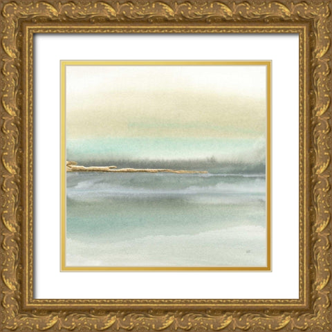 Gold Earth II Gold Ornate Wood Framed Art Print with Double Matting by Paschke, Chris