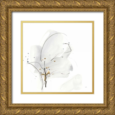 Cool Gray IV Gold Ornate Wood Framed Art Print with Double Matting by Paschke, Chris