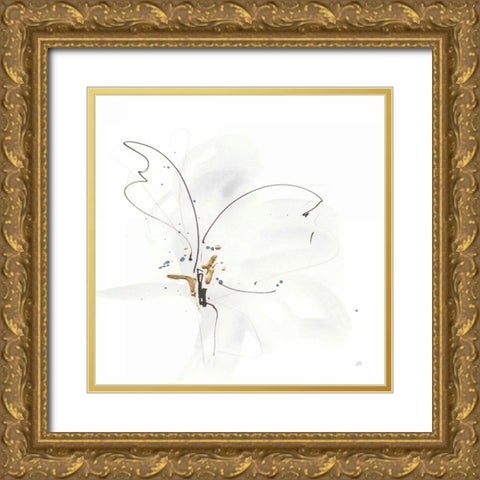 Cool Gray VI Gold Ornate Wood Framed Art Print with Double Matting by Paschke, Chris