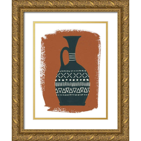 Global Vessels I Gold Ornate Wood Framed Art Print with Double Matting by Hershey, Moira