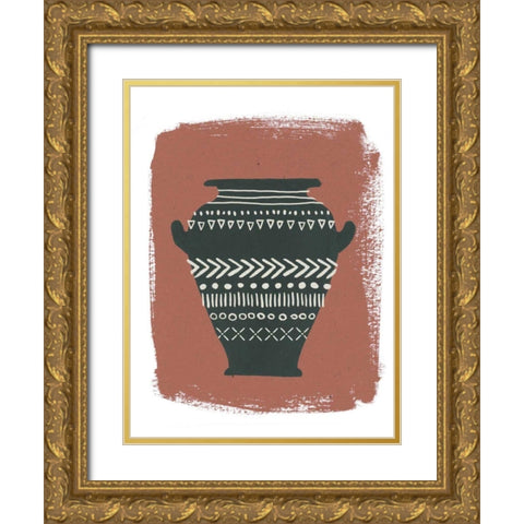 Global Vessels IV Gold Ornate Wood Framed Art Print with Double Matting by Hershey, Moira