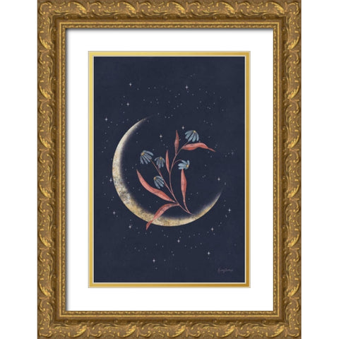 Luna II Gold Ornate Wood Framed Art Print with Double Matting by Thorns, Becky