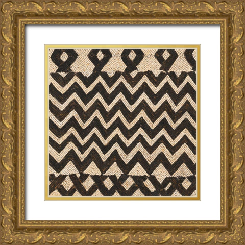 Kuba Abstract III Gold Ornate Wood Framed Art Print with Double Matting by Schlabach, Sue