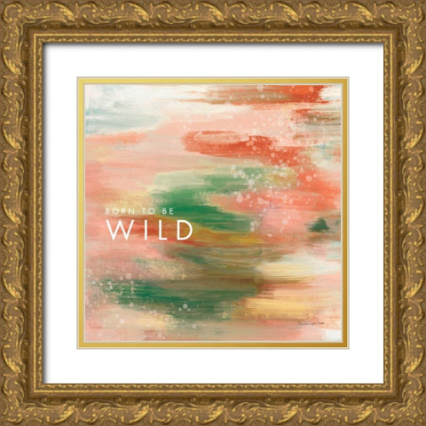 Wild Gold Ornate Wood Framed Art Print with Double Matting by Charro, Mercedes Lopez