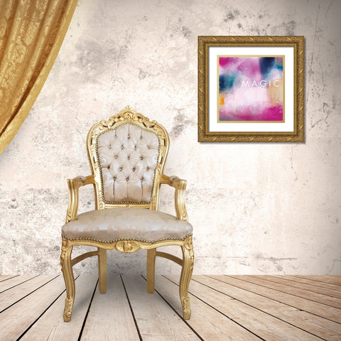 Magic Gold Ornate Wood Framed Art Print with Double Matting by Charro, Mercedes Lopez