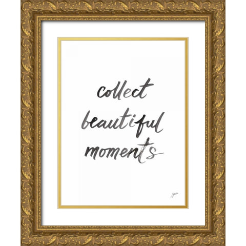 Collect Beautiful Moments Gold Ornate Wood Framed Art Print with Double Matting by Panganiban, Karyn