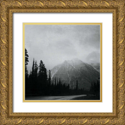 West Coast Wandering III No Words BW Gold Ornate Wood Framed Art Print with Double Matting by Marshall, Laura