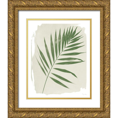 Nature By the Lake Frond II Cream Gold Ornate Wood Framed Art Print with Double Matting by Rhue, Piper