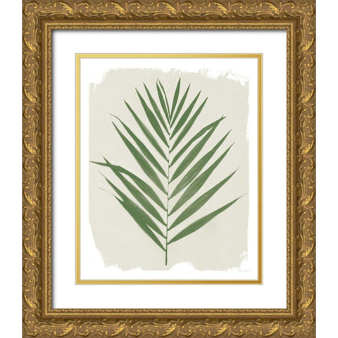 Nature By the Lake Frond III Cream Gold Ornate Wood Framed Art Print with Double Matting by Rhue, Piper