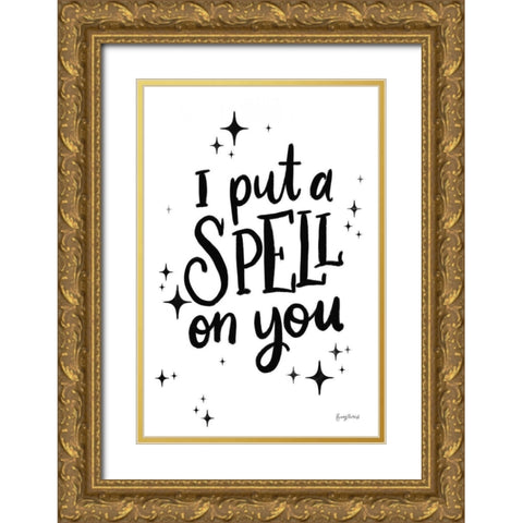 Sophisticated Spooky III BW Gold Ornate Wood Framed Art Print with Double Matting by Thorns, Becky