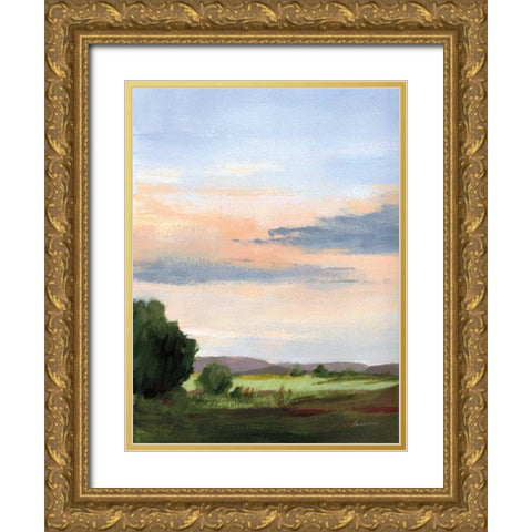 Skylight I Gold Ornate Wood Framed Art Print with Double Matting by Munger, Pamela