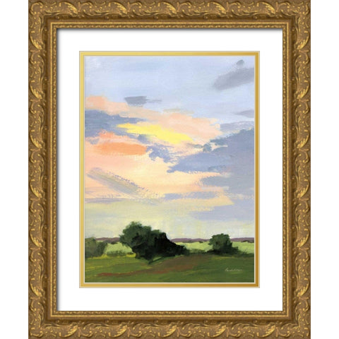 Skylight II Gold Ornate Wood Framed Art Print with Double Matting by Munger, Pamela