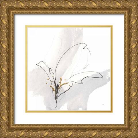 Cool Gray VIII Gold Ornate Wood Framed Art Print with Double Matting by Paschke, Chris