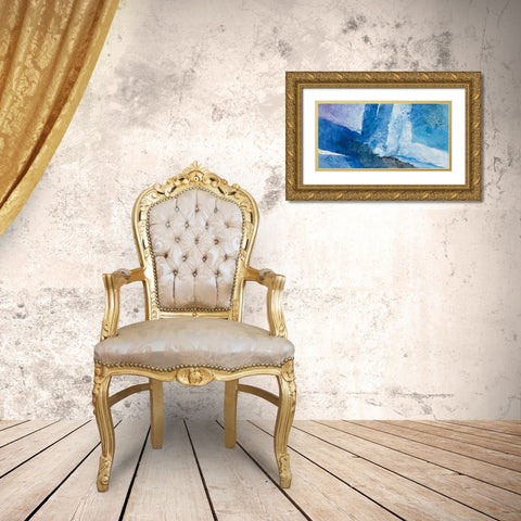 Intersect I Gold Ornate Wood Framed Art Print with Double Matting by Hristova, Albena