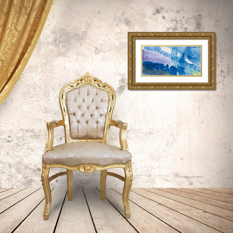 Intersect II Gold Ornate Wood Framed Art Print with Double Matting by Hristova, Albena