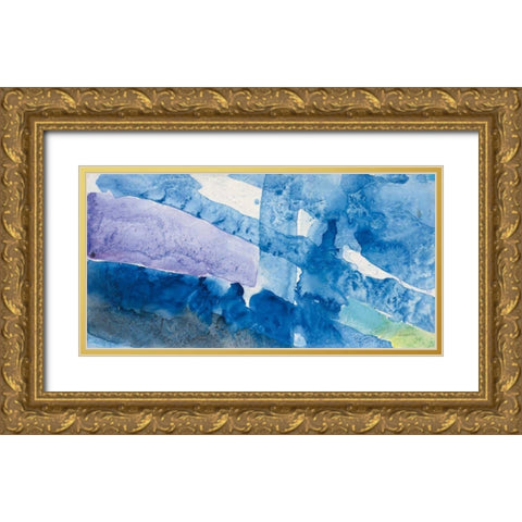 Intersect II Gold Ornate Wood Framed Art Print with Double Matting by Hristova, Albena