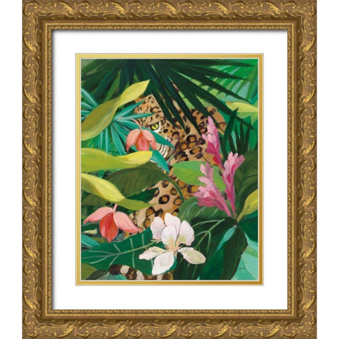 Hidden Jungle II Gold Ornate Wood Framed Art Print with Double Matting by Purinton, Julia