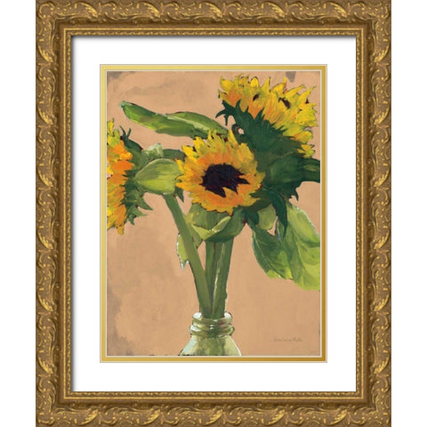 Sunny Gold Ornate Wood Framed Art Print with Double Matting by Miller, Sara Zieve