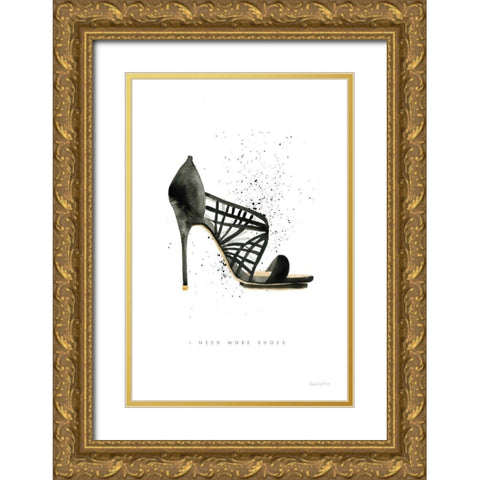 Stiletto Style I Gold Ornate Wood Framed Art Print with Double Matting by Charro, Mercedes Lopez
