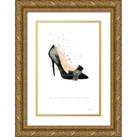Stiletto Style III Gold Ornate Wood Framed Art Print with Double Matting by Charro, Mercedes Lopez