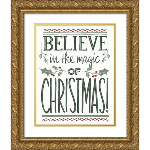 Wonderful Time II Dark Gold Ornate Wood Framed Art Print with Double Matting by Tavoletti, Anne