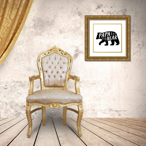 Forest Family II Gold Ornate Wood Framed Art Print with Double Matting by Marshall, Laura