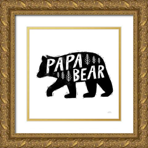 Forest Family II Gold Ornate Wood Framed Art Print with Double Matting by Marshall, Laura