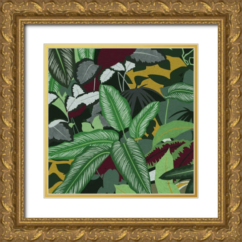 Jungle Safari II Gold Ornate Wood Framed Art Print with Double Matting by Gallagher, Megan