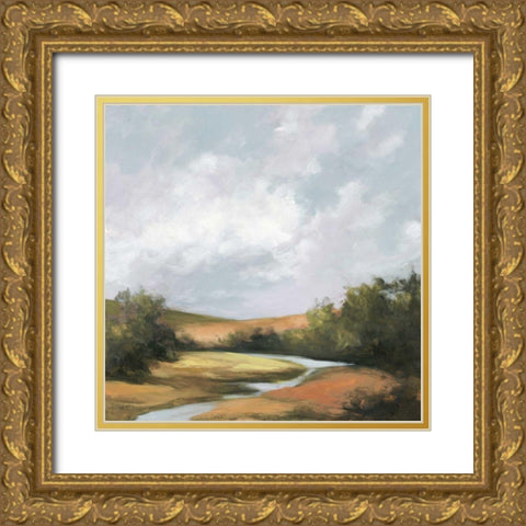 Hedgerow II Spice Gold Ornate Wood Framed Art Print with Double Matting by Purinton, Julia