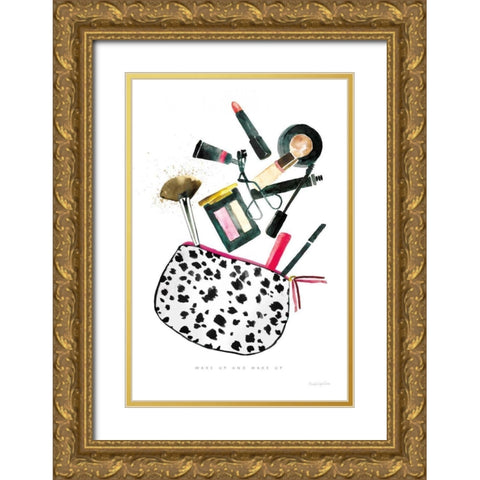 Make it Up I Gold Ornate Wood Framed Art Print with Double Matting by Charro, Mercedes Lopez