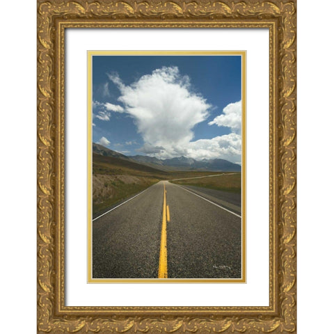 Highway 93 in Idaho Gold Ornate Wood Framed Art Print with Double Matting by Majchrowicz, Alan