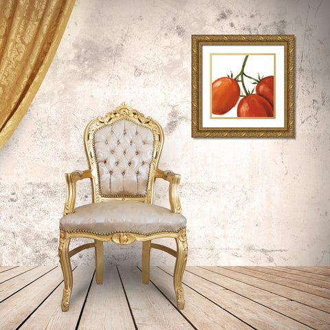 Tasty on White Gold Ornate Wood Framed Art Print with Double Matting by Audit, Lisa