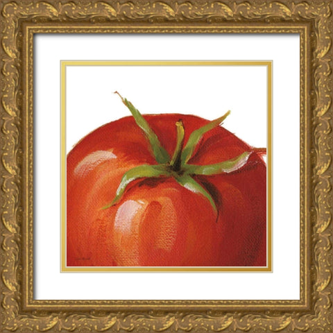 Juicy on White Gold Ornate Wood Framed Art Print with Double Matting by Audit, Lisa