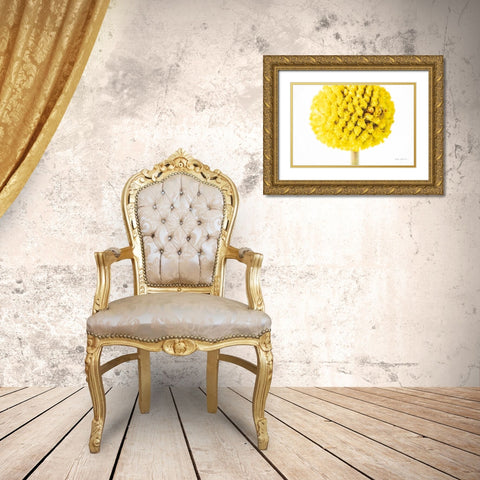 Craspedia IV Gold Ornate Wood Framed Art Print with Double Matting by Catterall, Elise