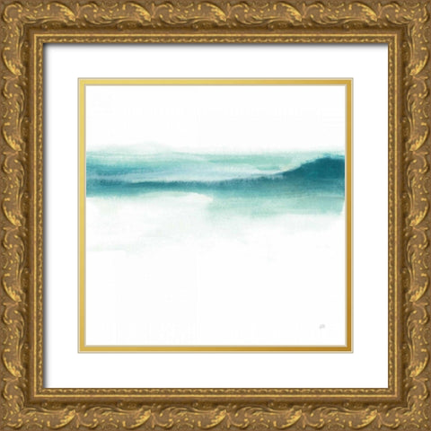 Tint Mint II Gold Ornate Wood Framed Art Print with Double Matting by Paschke, Chris