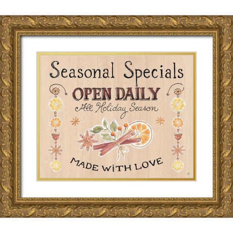 Winter Spice VII Gold Ornate Wood Framed Art Print with Double Matting by Brissonnet, Daphne